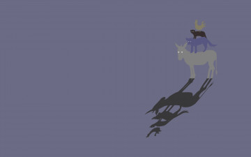 Картинка рисованные минимализм звери