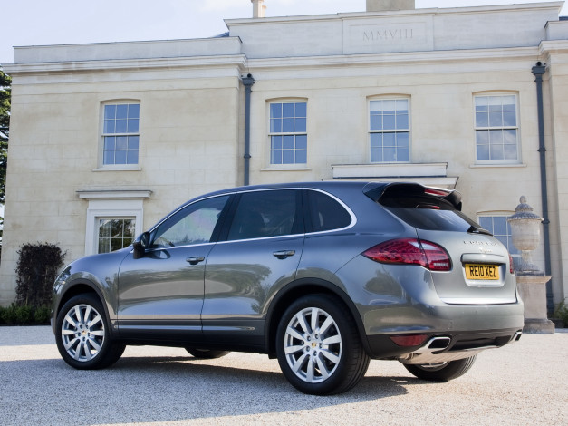 Обои картинки фото автомобили, porsche, 2010г, 958, uk-spec, diesel, cayenne