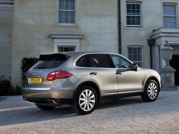 Обои картинки фото автомобили, porsche, 2010г, 958, uk-spec, diesel, cayenne