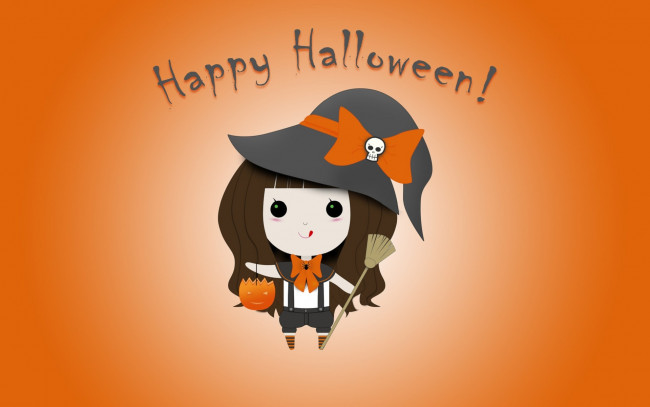 Обои картинки фото праздничные, хэллоуин, девочка