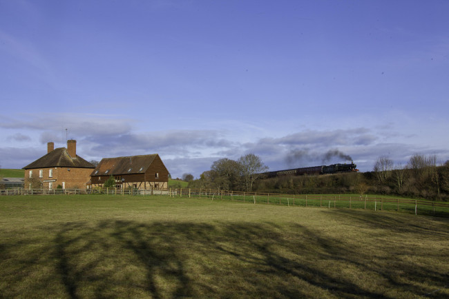 Обои картинки фото техника, паровозы, рельсы, локомотив, поезда