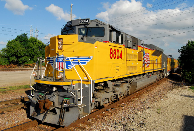 Обои картинки фото техника, поезда, рельсы, дорога, железная, состав, локомотив