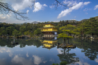 Картинка города -+буддийские+и+другие+храмы озеро храм лес