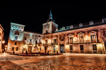 Картинка города мадрид+ испания plaza de la villa