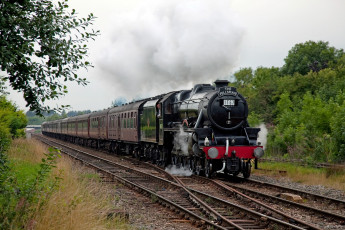 Картинка техника паровозы паровоз дорога железная