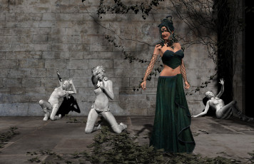 Картинка 3д+графика фантазия+ fantasy магия горгона