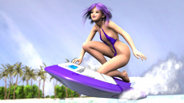 Картинка 3д+графика аниме+ anime фон взгляд девушка