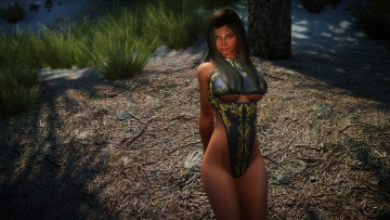 Картинка 3д+графика люди+ people взгляд фон девушка