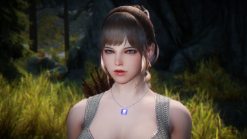 Картинка 3д+графика портрет+ portraits фон взгляд девушка