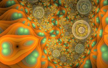 Картинка 3д+графика фракталы+ fractal узор фон цвета