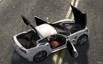 Картинка автомобили 3д corvette