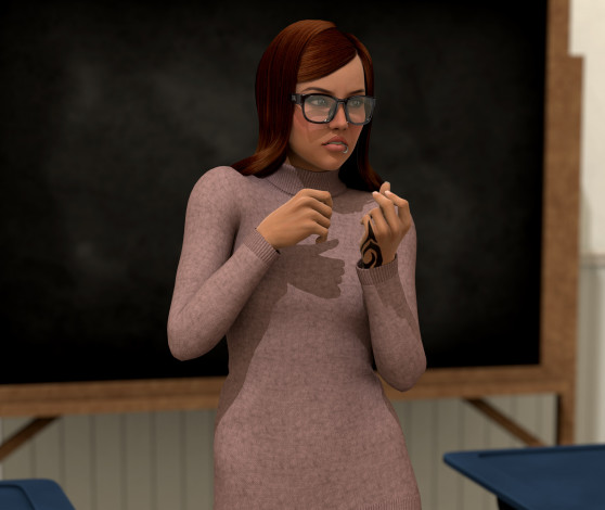 Обои картинки фото 3д графика, люди , people, девушка, взгляд, фон