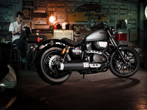 Обои картинки фото мотоциклы, yamaha