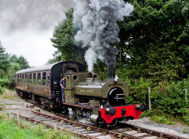 Обои картинки фото техника, паровозы, железная, дорога, паровоз