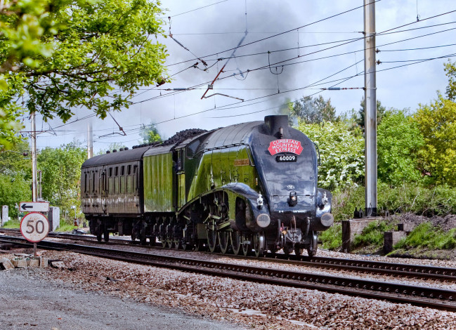 Обои картинки фото техника, паровозы, железная, дорога, паровоз