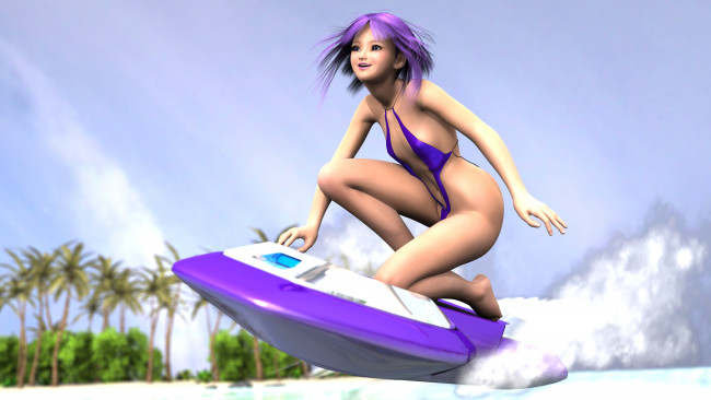 Обои картинки фото 3д графика, аниме , anime, фон, взгляд, девушка