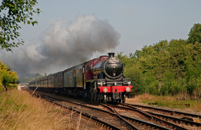 Обои картинки фото техника, паровозы, паровоз, железная, дорога