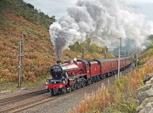 Картинка техника паровозы рельсы паровоз