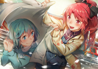 Картинка автор +pg+ pgouwoderen аниме mahou+shoujo+madoka+magika mahou shoujo madoka magica sakura kyouko miki sayaka