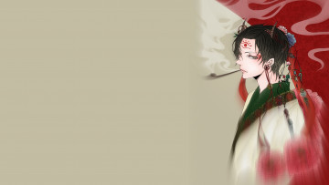 Картинка аниме hoozuki+no+reitetsu пареь обработка фон