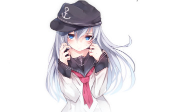 Картинка аниме kantai+collection kantai collection hibiki kancolle haegiwa