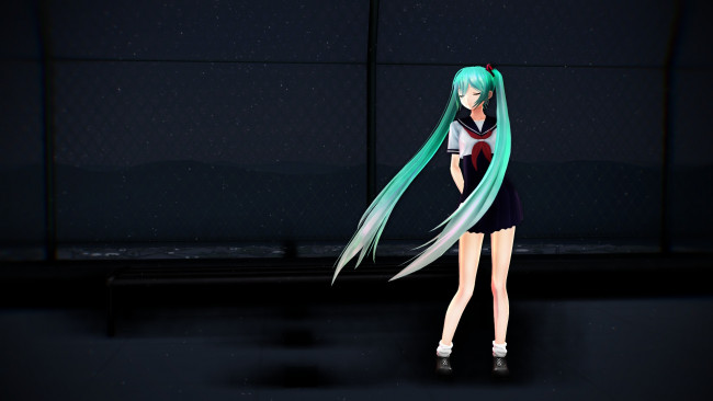 Обои картинки фото автор,  ac xsk, аниме, vocaloid, арт, девушки, пара