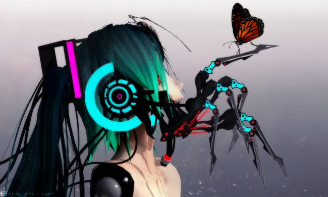 Обои картинки фото аниме, vocaloid, hatsune, miku