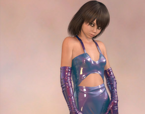 Картинка 3д+графика люди+ people взгляд фон девушка