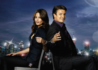 Картинка кино+фильмы castle richard nathan fillion kate beckett stana katic