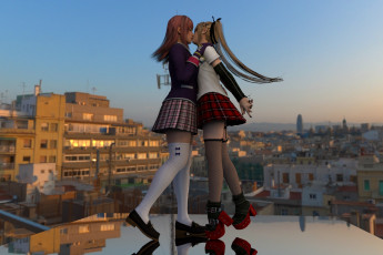 Картинка 3д+графика люди+ people взгляд фон девушки