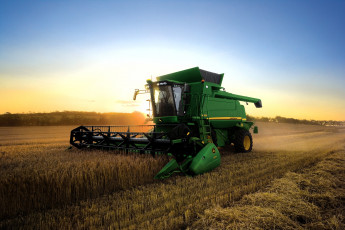 Картинка техника комбайны john