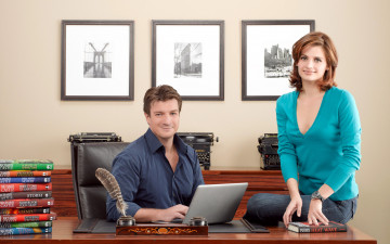 Картинка кино+фильмы castle richard nathan fillion kate beckett stana katic