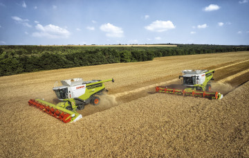 Картинка техника комбайны claas lexion