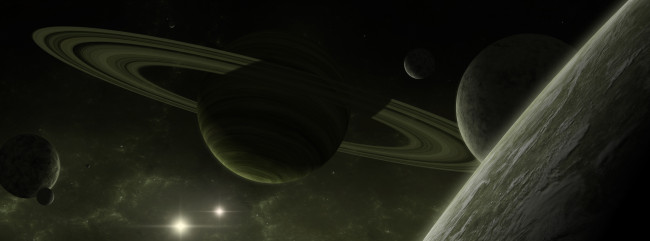 Обои картинки фото космос, арт, звезды, галактика, вселенная, планеты