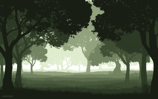 Обои картинки фото векторная графика, птицы , птицы, фон, деревья