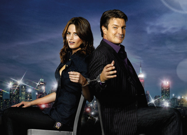 Обои картинки фото кино фильмы, castle, richard, nathan, fillion, kate, beckett, stana, katic