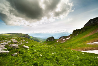 Картинка лаго-+наки природа горы облака россия плато адыгея лаго- наки
