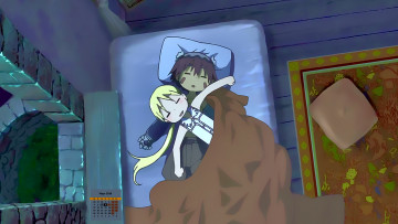 Картинка календари аниме постель сон мальчик девочка 2018