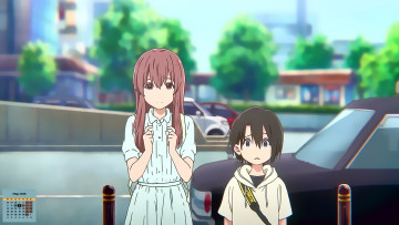 Картинка календари аниме взгляд 2018 девочка мальчик машина