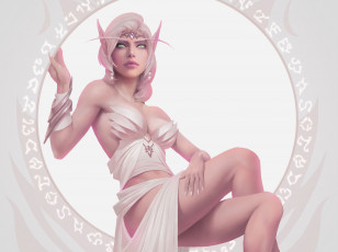 Картинка видео+игры world+of+warcraft эльфийка