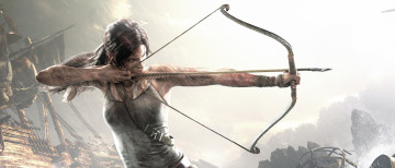Картинка видео+игры tomb+raider+ other девушка фон лук стрела
