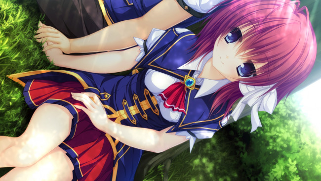 Обои картинки фото justy&, 215, nasty ~maou hajimemashita, аниме, nasty ~maou hajimemashita~, фон, взгляд, девушка