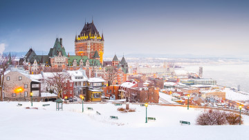 обоя города, квебек , канада, квебек
