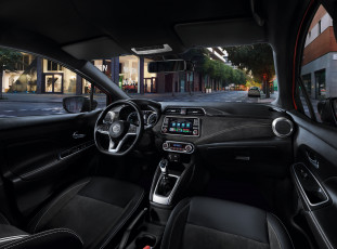Картинка автомобили интерьеры салон 2021 nissan micra панель приборов кресло лобовое стекло