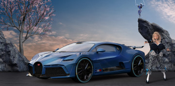 Картинка 3д+графика люди-авто мото+ people-+car+ +moto девушка фон автомобиль