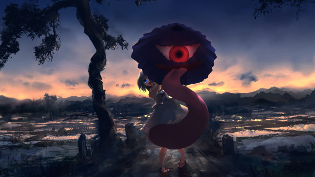 Обои картинки фото аниме, touhou