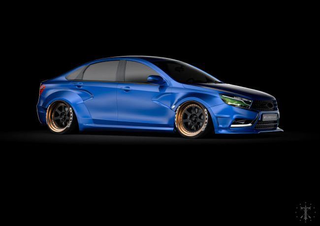 Обои картинки фото автомобили, 3д, lada
