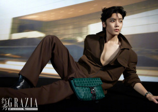 Картинка мужчины hou+ming+hao актер костюм сумка