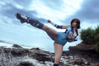 Картинка девушки -+креатив +косплей костюм образ тренировка море берег