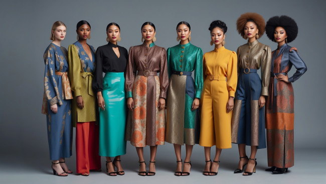 Обои картинки фото девушки, - группа девушек, азиатки, темнокожие